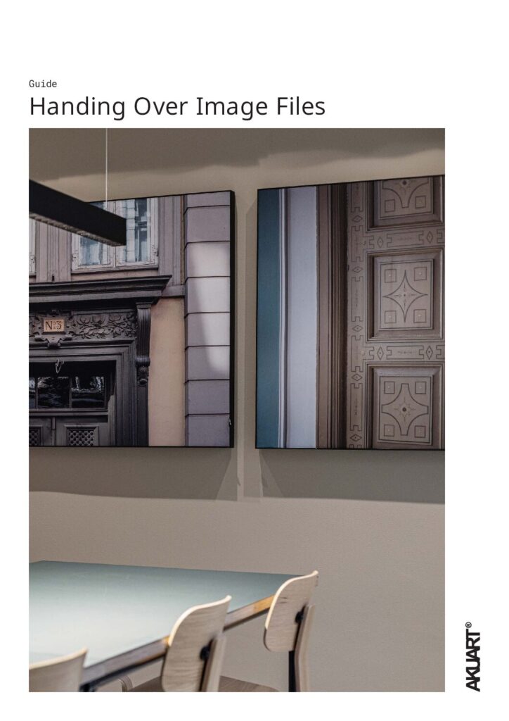 Akuart – Guide for Handing Over Image Files