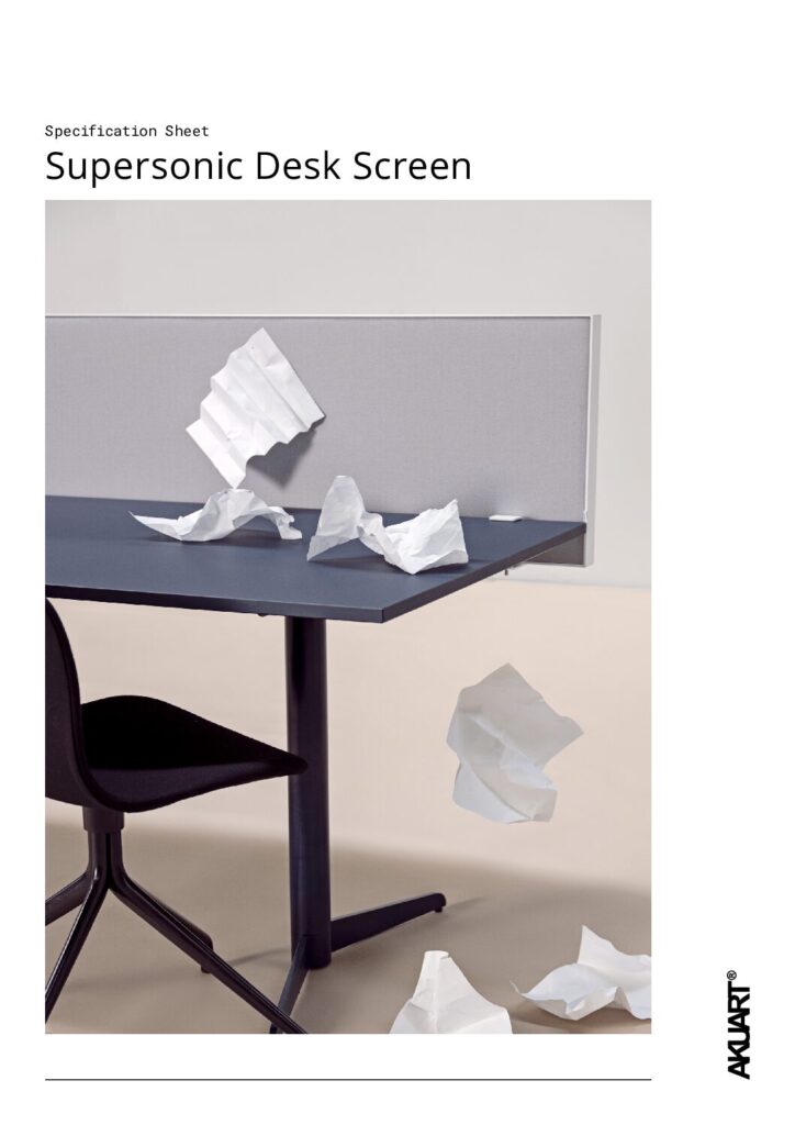 Akuart – Supersonic Desk Screen Specification Sheet