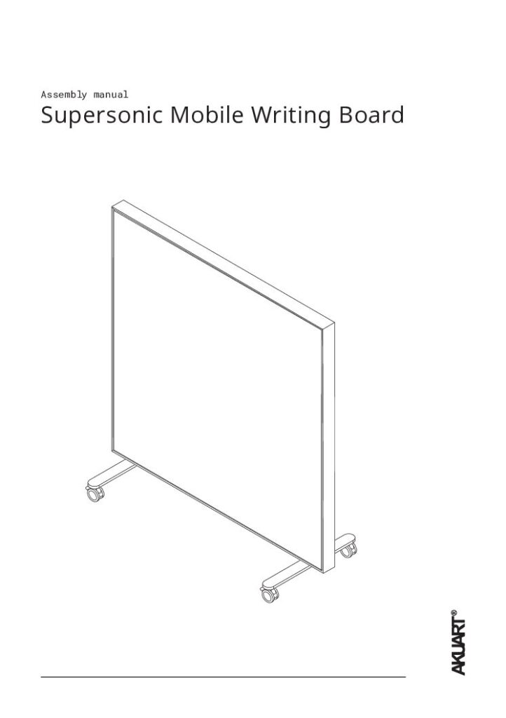 Akuart – Supersonic Mobile Writing Board Installation Guide