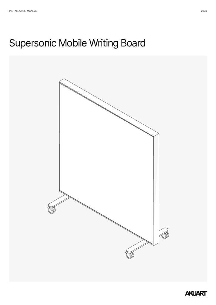 Akuart – Supersonic Mobile Writing Board Installation Guide