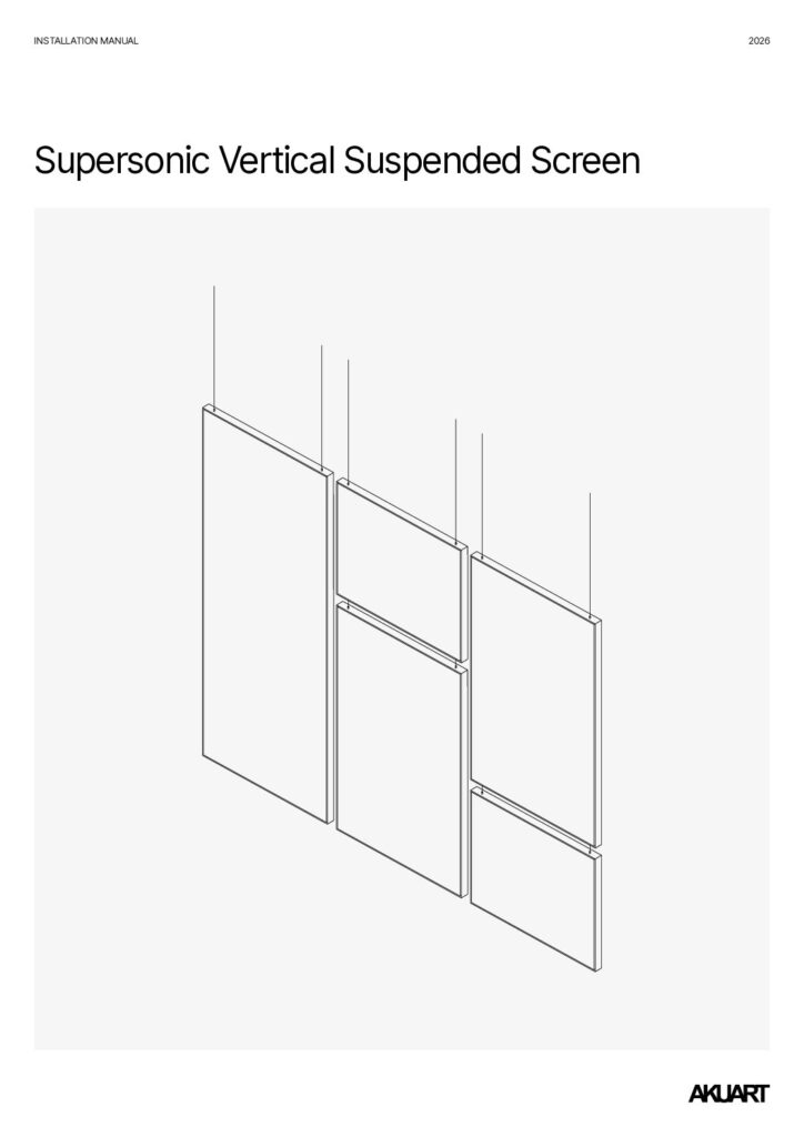 Akuart – Supersonic Vertical Suspended Screen Installation Guide