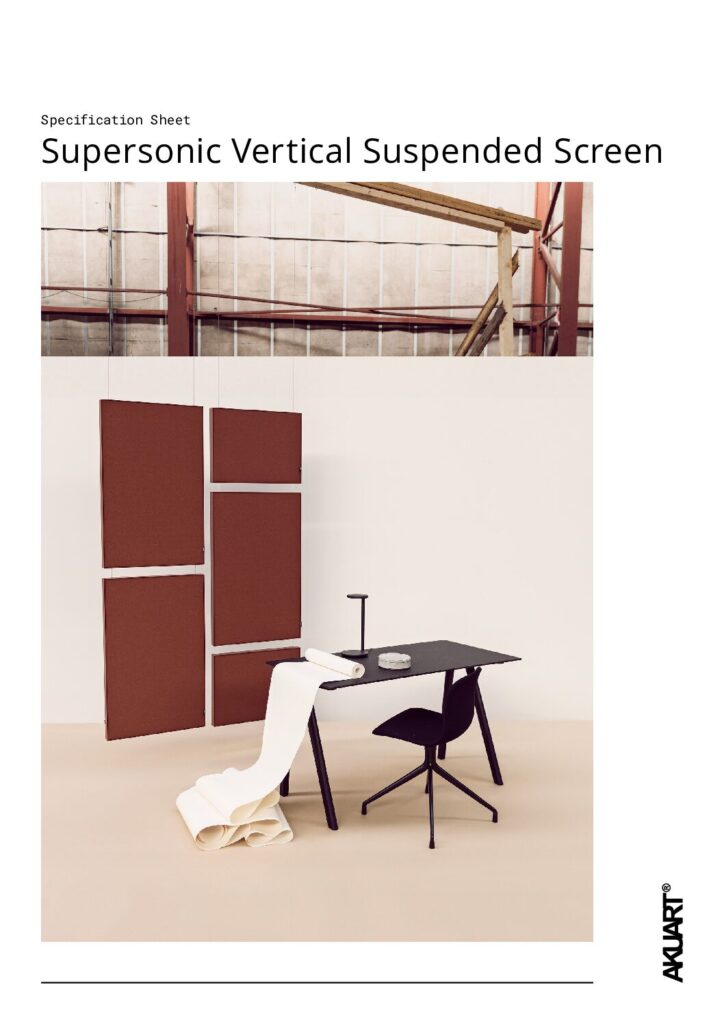Akuart – Supersonic Vertical Suspended Screen Specification Sheet