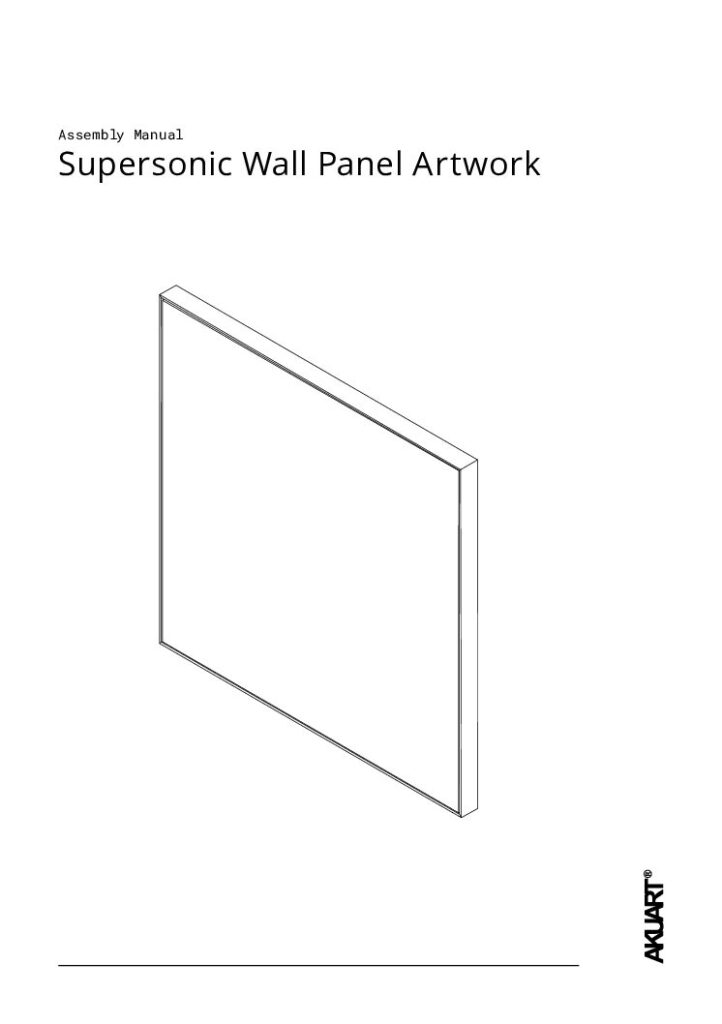 Akuart – Supersonic Wall Panel Artwork Installation Guide