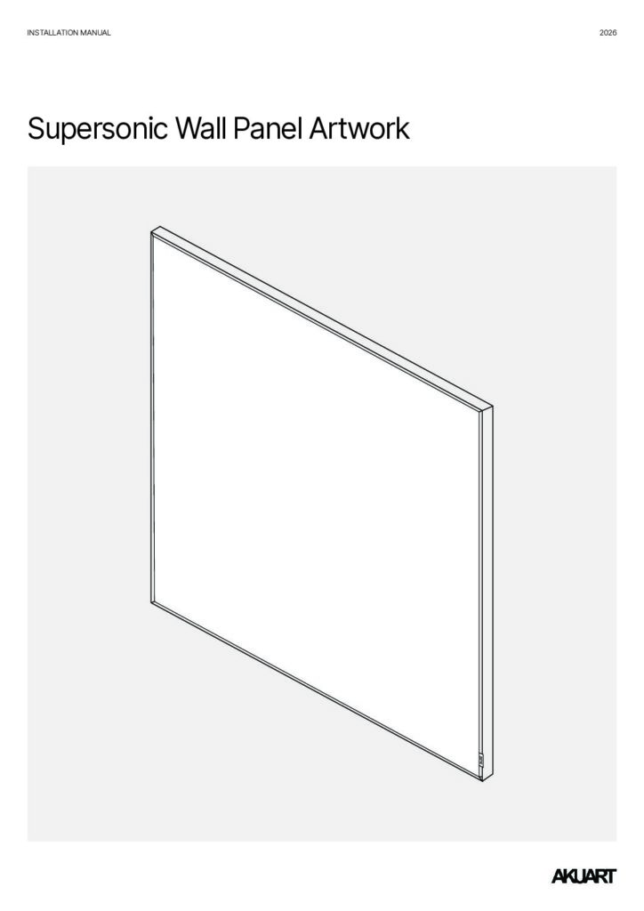 Akuart – Supersonic Wall Panel Artwork Installation Guide