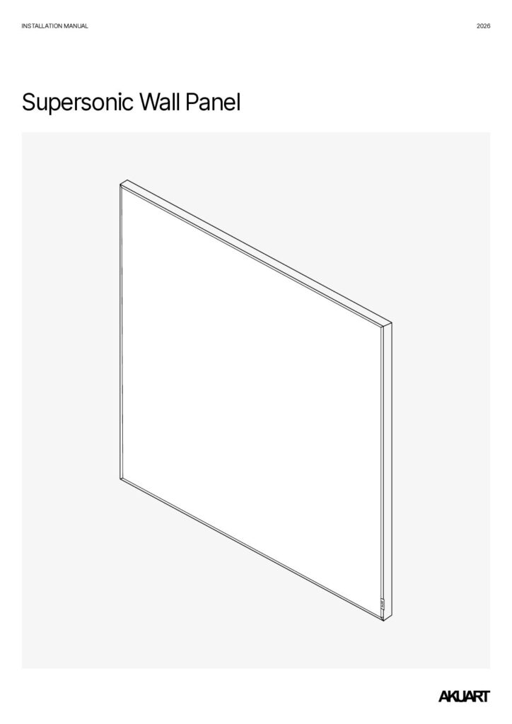 Akuart – Supersonic Wall Panel Installation Guide