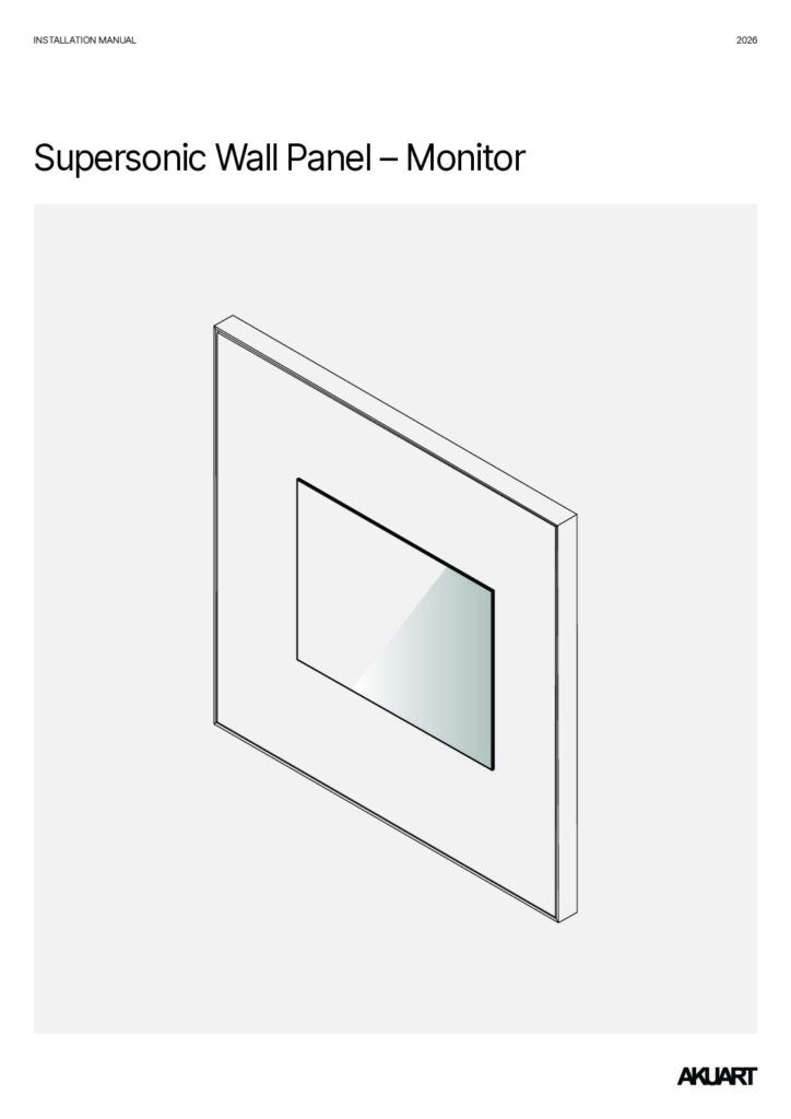 Akuart – Supersonic Wall Panel Monitor Integration Installation Guide