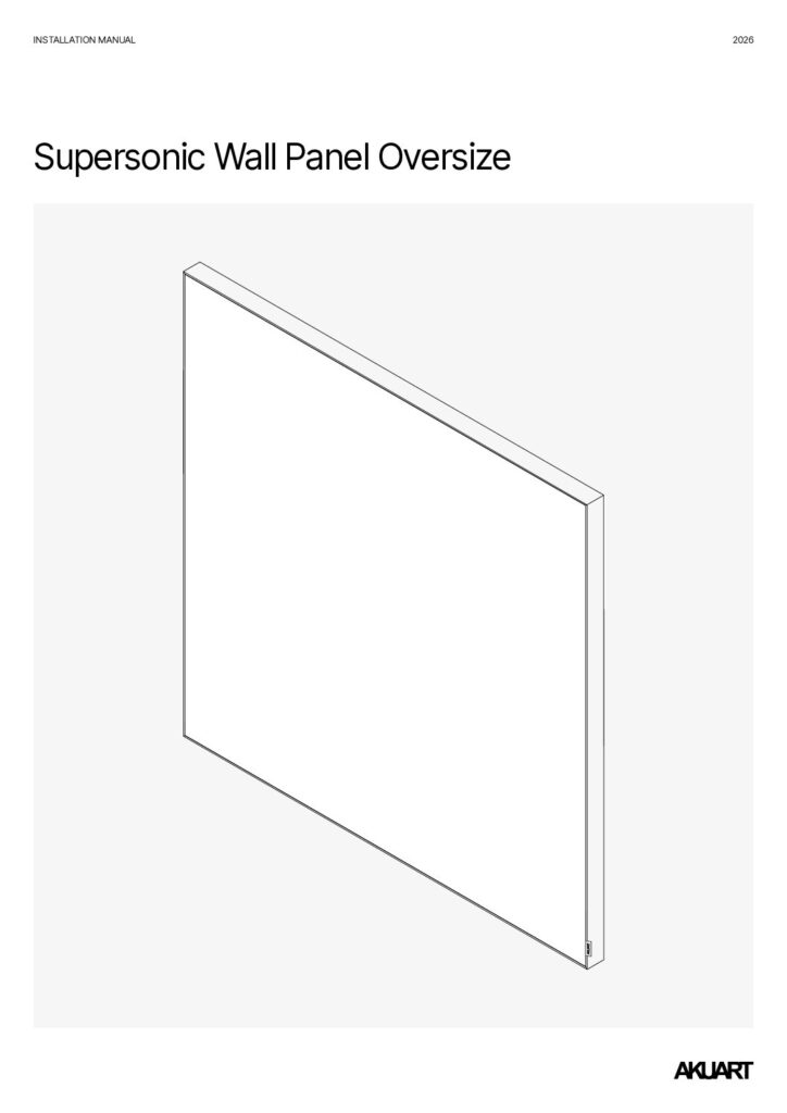 Akuart – Supersonic Wall Panel Oversize Installation Guide