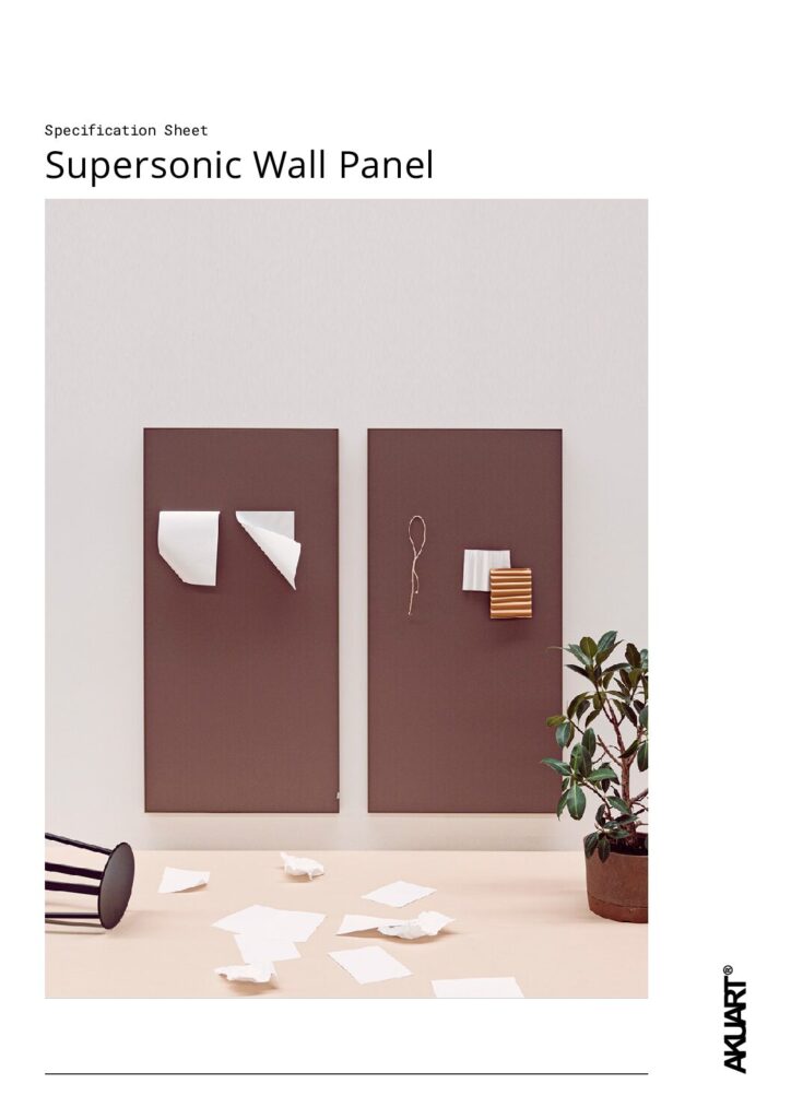 Akuart – Supersonic Wall Panel Specification Sheet